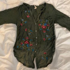 3/4 length sleeve blouse from Anthropologie